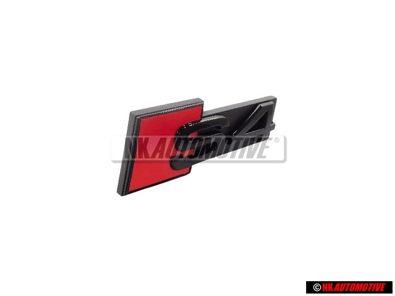Audi Original S4 Vorne Kühlergrill Emblem Schriftzug Schwarz - 8W0853736F T94