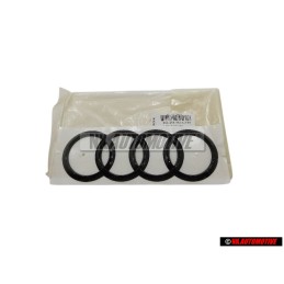 Audi Original Ringe Hinten Schriftzug Emblem Logo Schwarz - 8Y5853742A T94