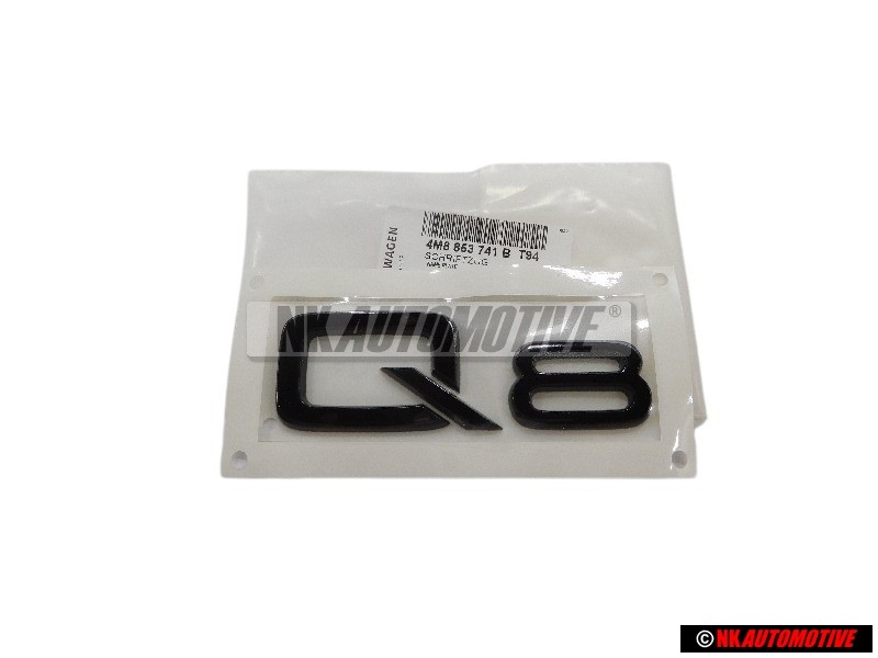 Audi Original Q8 Hinten Schriftzug Emblem Logo Schwarz - 4M8853741B T94