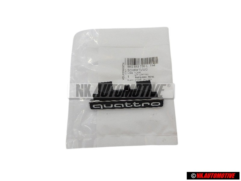 Audi Original QUATTRO Vorne Kühlergrill Emblem Schriftzug - 8R0853736E T94
