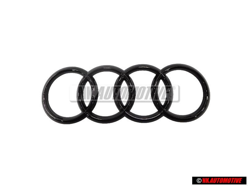 Audi Original Ringe Vorne Kühlergrill Emblem Logo Schwarz - 80A853605C T94