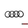 Audi Original Ringe Vorne Kühlergrill Emblem Logo Schwarz - 80A853605C T94