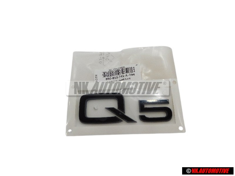Audi Original Q5 Hinten Schriftzug Emblem Logo Schwarz - 8R0853741A T94