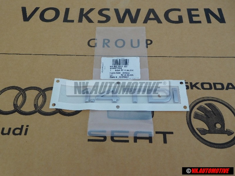 Audi Original 1.4 TDI Hinten Schriftzug Emblem Logo Chrom - 8Z0853743D 2ZZ