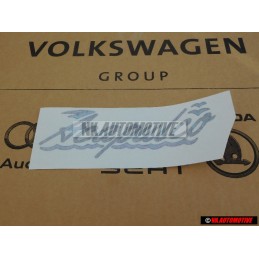 VW Original Folienschriftzug Graublau/Violett - 155853687S F80