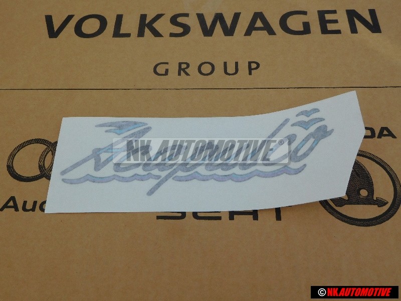 VW Original Folienschriftzug Graublau/Violett - 155853687S F80