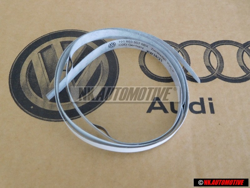 VW Original Zierstreifen Für Kotflügel Satinschwarz - 191853507 6BX