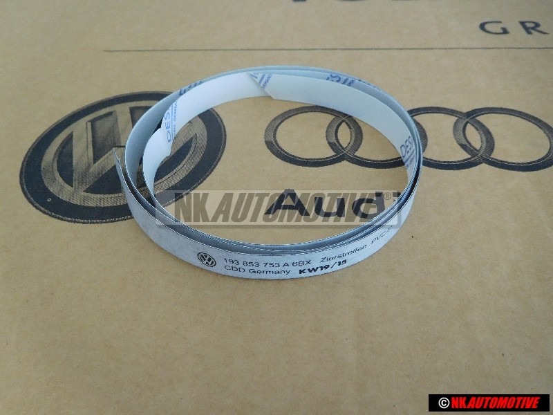 VW Original Zierstreifen Für Tür Satinschwarz - 193853753A 6BX