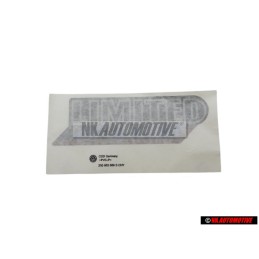 VW Original Folienschriftzug Schwarz/Chrom/Rot/Blau - 255853689S CHY