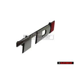 VW Original TDI Vorne Kühlergrill Emblem Schriftzug Chrom Rot - 2D0853679B EQW