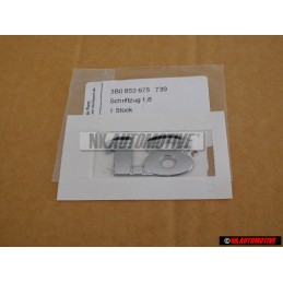 VW Original Golf MK4 1.8 Hinten Schriftzug Emblem Logo Chrom - 3B0853675 739