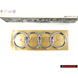 Audi Original Ringe Hinten Schriftzug Emblem Logo Zeichen Chrom - 441853742 2ZZ