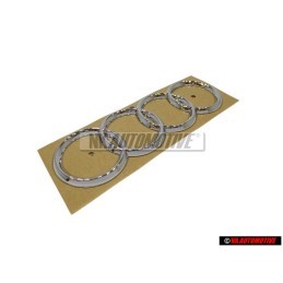 Audi Original Ringe Hinten Schriftzug Emblem Logo Zeichen Chrom - 441853742 2ZZ