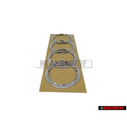 Audi Original Ringe Hinten Schriftzug Emblem Logo Zeichen Chrom - 441853742 2ZZ