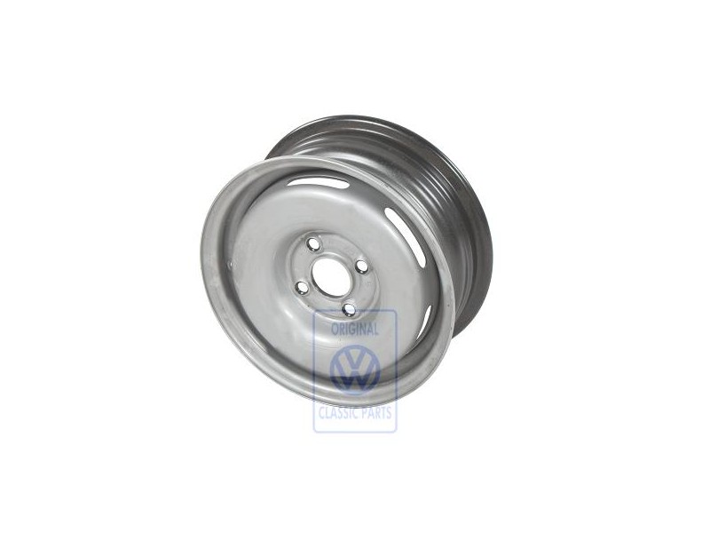 VW Original Stahlfelge Chromfarben - 191601025A 091