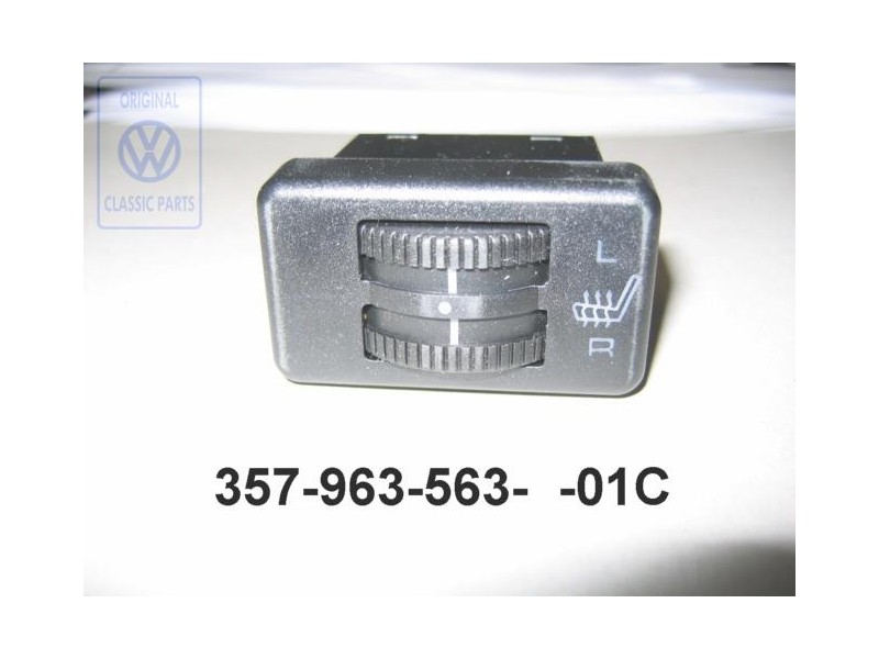 VW Original Schalter Für Sitzheizung Satinschwarz - 357963563 01C