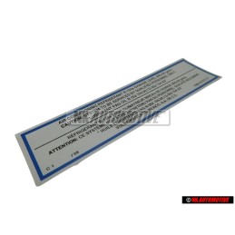 VW Original Kennschild - 1HM010211F