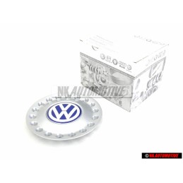 VW Original Radzierkappe brillantsilber/blau/weiss - 1C0601149D GTT