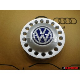 VW Original Radzierkappe brillantsilber/blau/weiss - 1C0601149D GTT