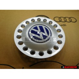 VW Original Radzierkappe brillantsilber/blau/weiss - 1C0601149D GTT