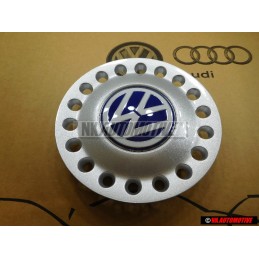VW Original Radzierkappe brillantsilber/blau/weiss - 1C0601149D GTT