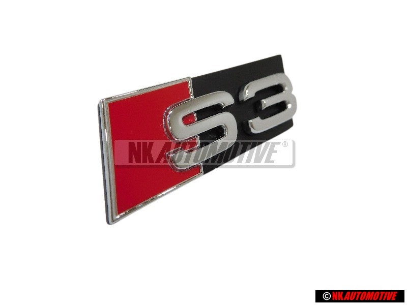 Audi Original S3 Vorne Kühlergrill Emblem Schriftzug Chrom - 8L0853736A 2ZZ