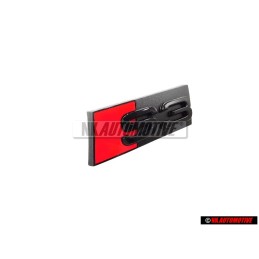 Audi Original S3 Vorne Kühlergrill Emblem Schriftzug Schwarz - 8P0853736A T94