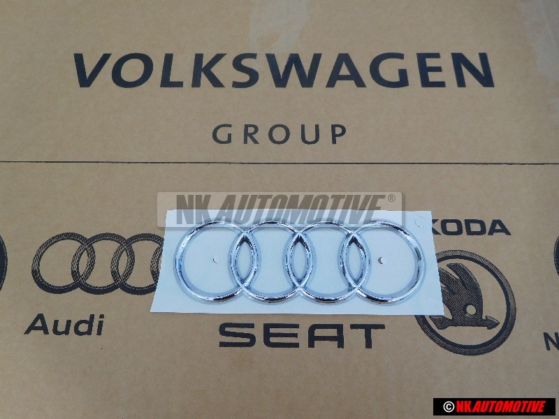 Audi Original Ringe Hinten Schriftzug Emblem Logo Zeichen Chrom - 8P7853742A 2ZZ