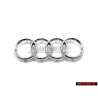 Audi Original Ringe Vorne Kühlergrill Emblem Logo Zeichen Chrom - 4E0853605A 2ZZ