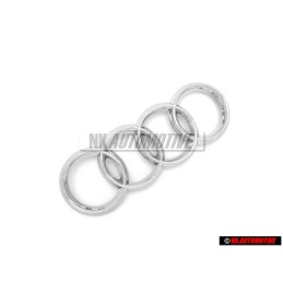 Audi Original Ringe Vorne Kühlergrill Emblem Logo Zeichen Chrom - 4E0853605A 2ZZ