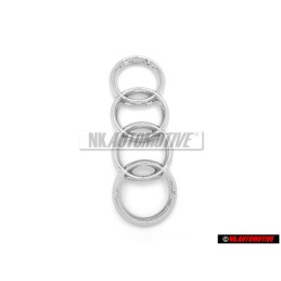 Audi Original Ringe Vorne Kühlergrill Emblem Logo Zeichen Chrom - 4E0853605A 2ZZ