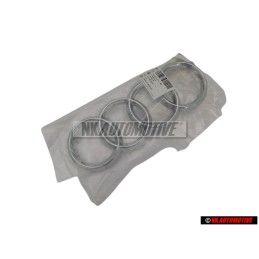 Audi Original Ringe Vorne Kühlergrill Emblem Logo Zeichen Chrom - 4E0853605A 2ZZ