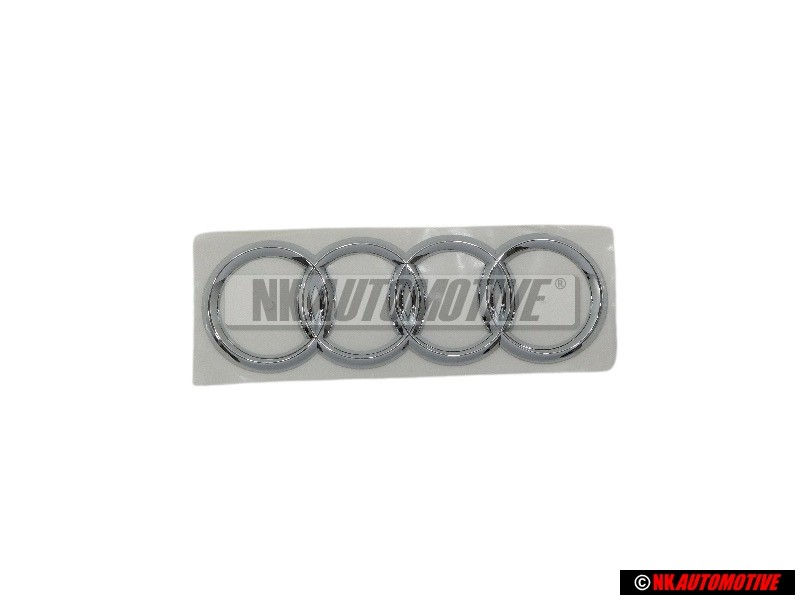 Audi Original Ringe Hinten Schriftzug Emblem Logo Zeichen Chrom - 8H0853742 2ZZ