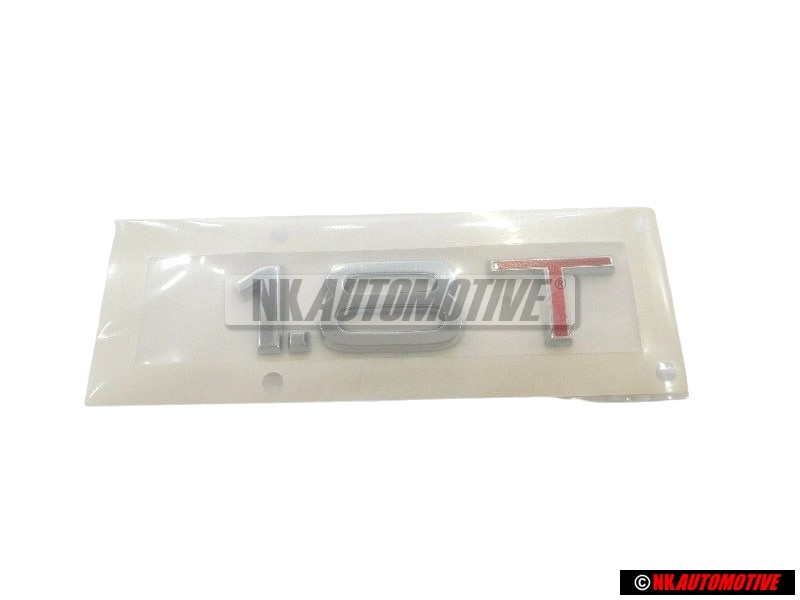 Audi Original 1.8T Hinten Schriftzug Emblem Logo Chrom Rot - 8L0853743H 2ZZ