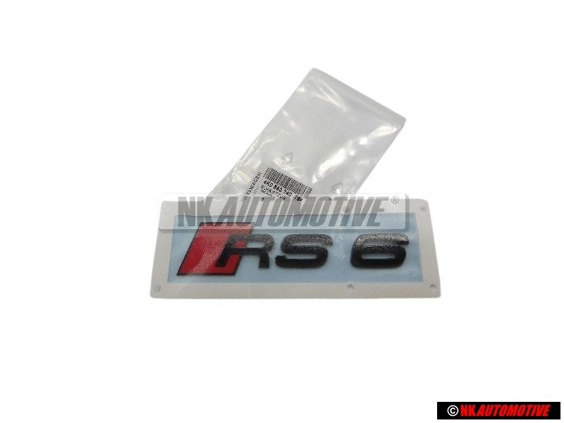 Audi Original RS6 Hinten Schriftzug Emblem Logo Schwarz - 4K0853740 T94