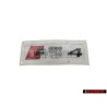 Audi Original RS4 Hinten Schriftzug Emblem Logo Schwarz - 8W9853740 T94