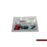 Audi Original RS7 Hinten Schriftzug Emblem Logo Schwarz - 4K8853740 T94