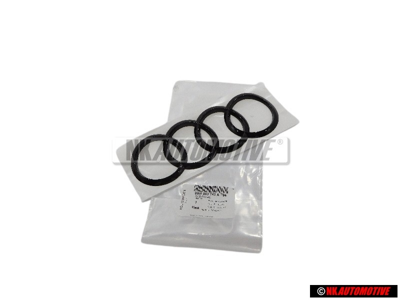 Audi Original Ringe Hinten Schriftzug Emblem Logo Schwarz - 8W8853742A T94