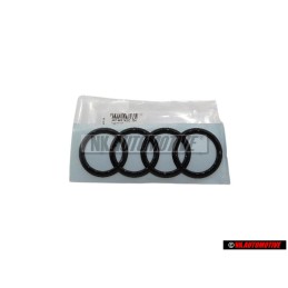 Audi Original Ringe Hinten Schriftzug Emblem Logo Schwarz - 4S7853742D T94