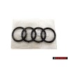 Audi Original Ringe Vorne Kühlergrill Emblem Logo Schwarz - 4M0853605 T94