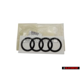 Audi Original Ringe Hinten Schriftzug Emblem Logo Schwarz - 4K8853742B T94