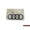 Audi Original Ringe Hinten Schriftzug Emblem Logo Schwarz - 4K8853742B T94