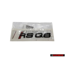 Audi Original RSQ8 Hinten Schriftzug Emblem Logo Schwarz - 4M8853740A T94