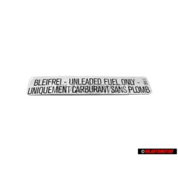 VW Original Kennschild Unleaded Fuel Only - 251000258E