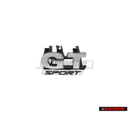 VW Original GT SPORT Vorne Kühlergrill Emblem Schriftzug Chrom - 1K6853679B