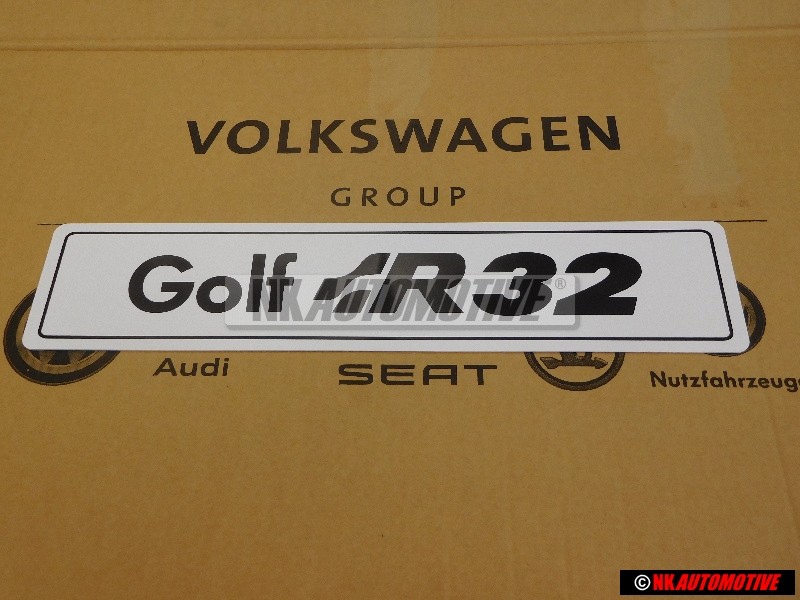 VW Classic Parts KFZ Kennzeichenschild Golf R32 - ZCP905031