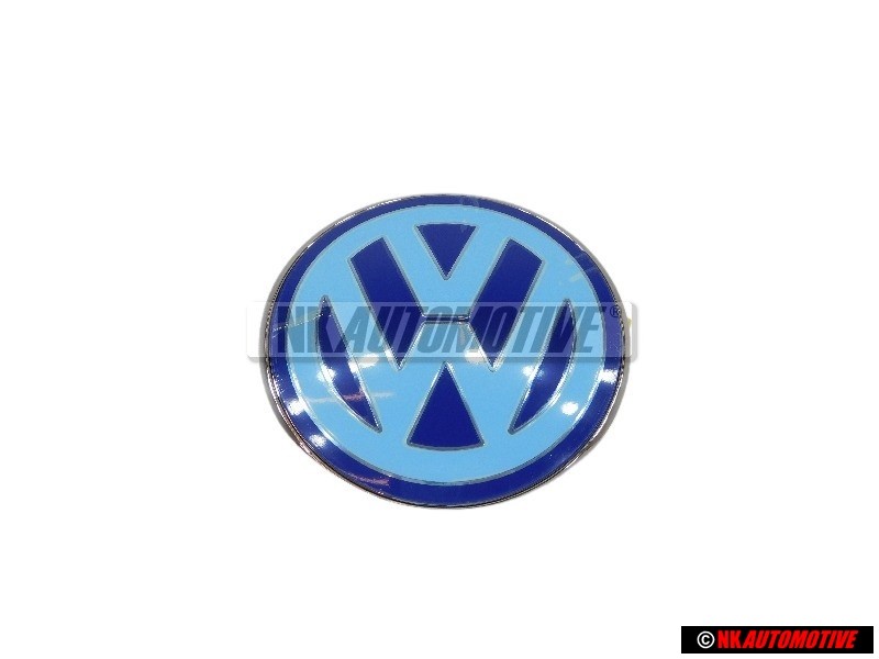 VW Original Vorne Emblem Logo Zeichen Blau Weiß - 1C0853617