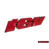 VW Original 16V Vorne Kühlergrill Emblem Schriftzug Rot - 1H6853679G