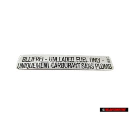 VW Original Kennschild Unleaded Fuel Only - 211000258A