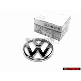 VW Original Vorne Kühlergrill Emblem Logo Zeichen Chrom - 1J0853601 FDY